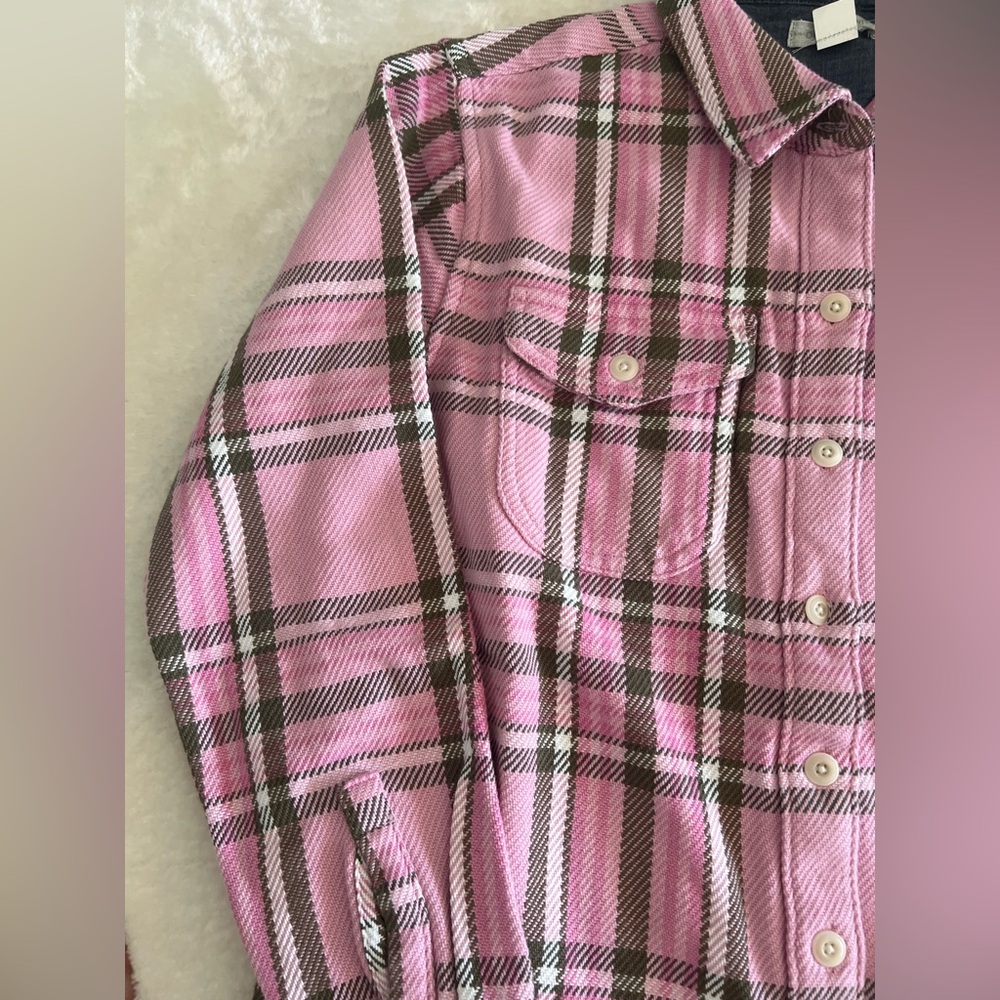 Outerknown Blanket Cotton Flannel Shirt Dress - Picture 4 of 7